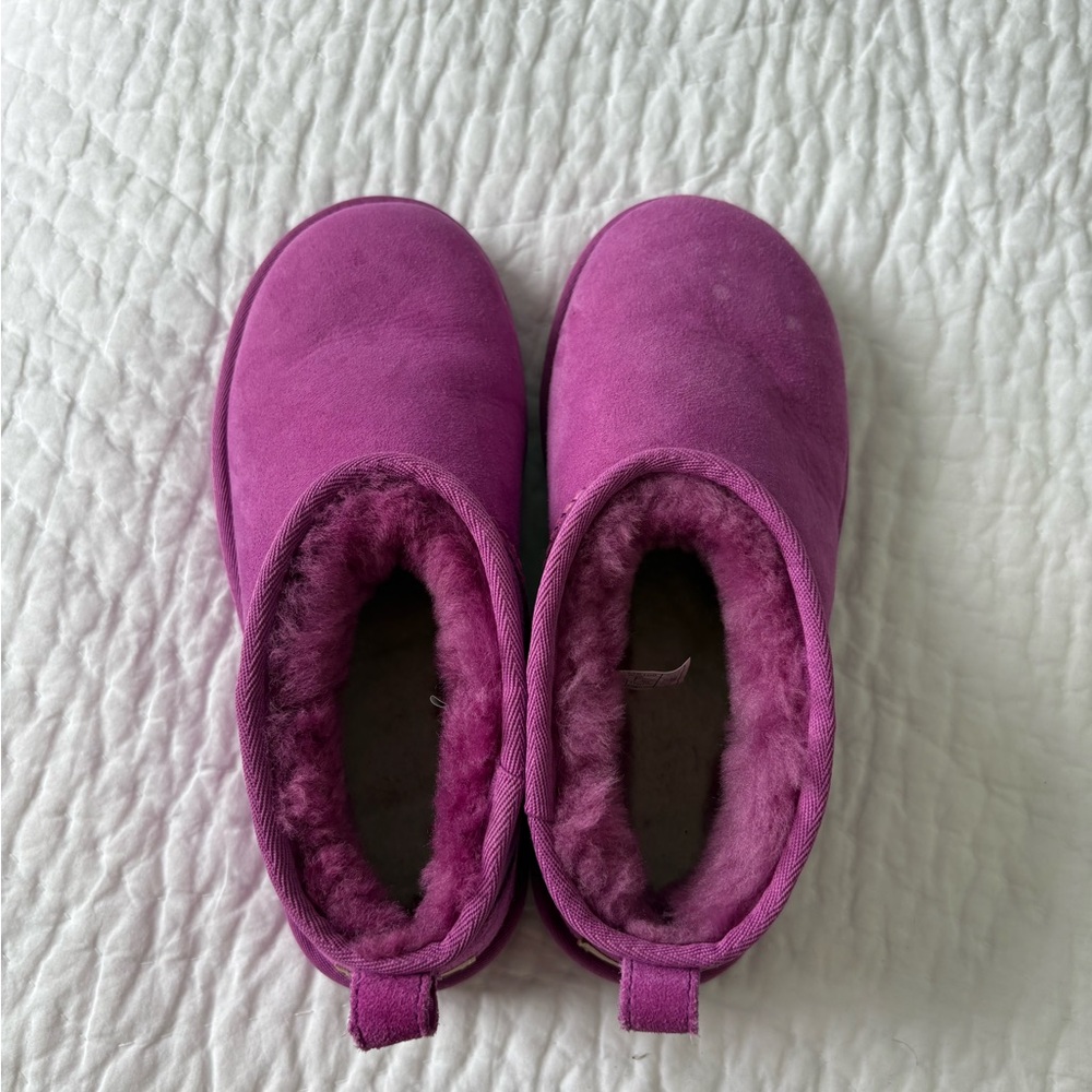UGG Pink Fleece-Lined Boots